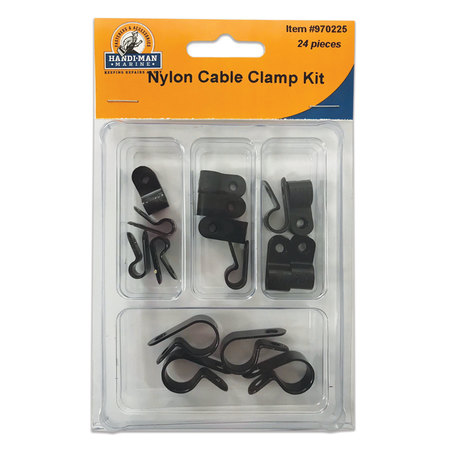 HANDI-MAN MARINE Handi Man Marine 970225 Assorted Nylon Cable Clamp Kit 970225